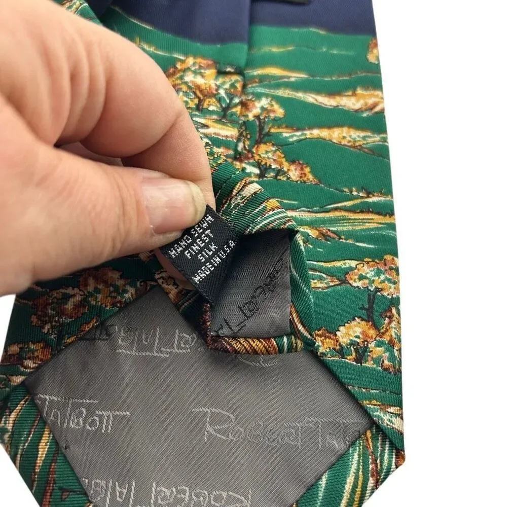 Robert Talbott For Franklin's Golf Silk Necktie Tie